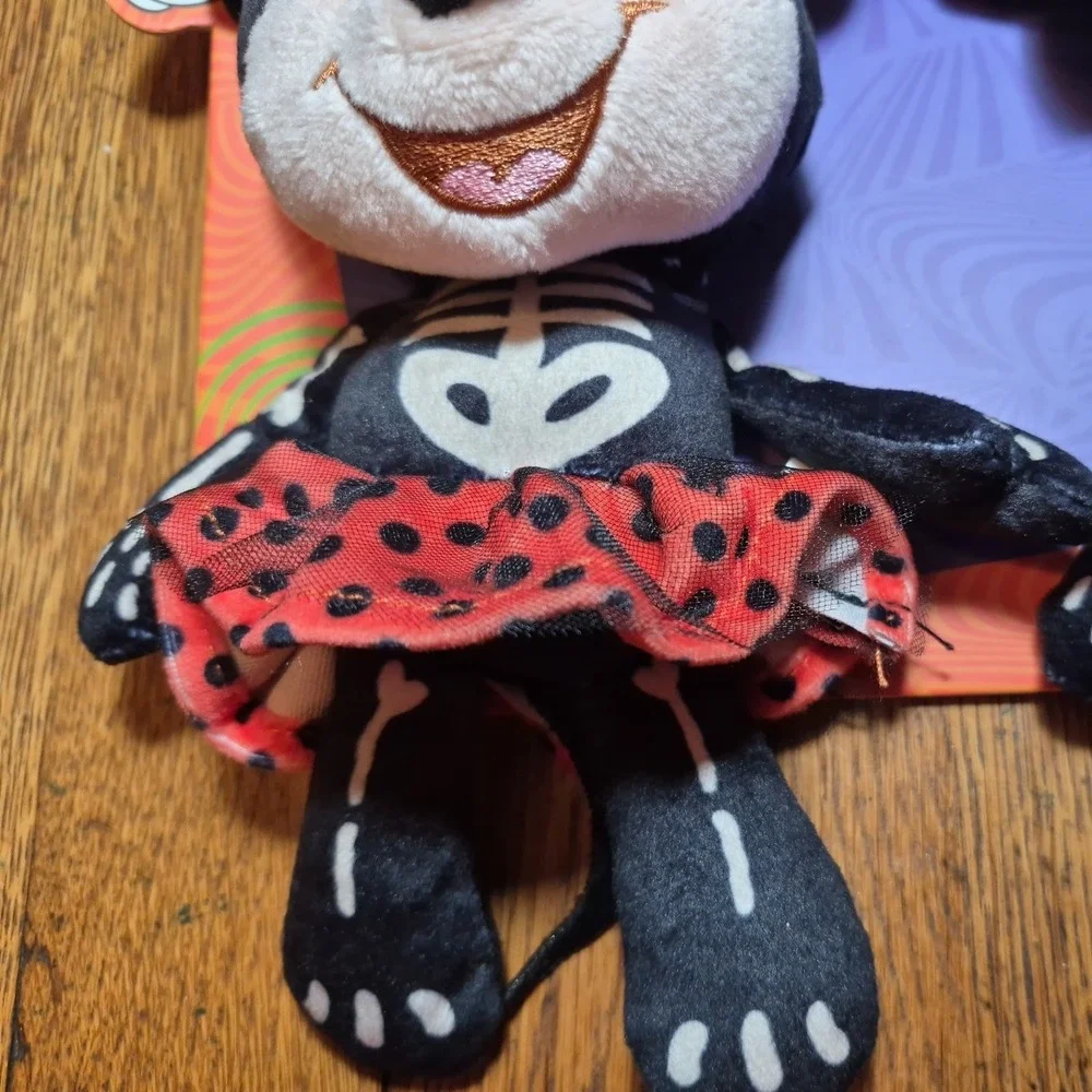Disney Mickey Mouse Halloween Plush Skeleton Costume Toy w/ Tags crinkly squeaky